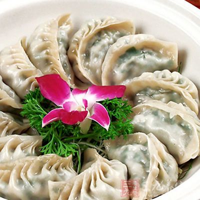 韭菜蝦仁餡餃子