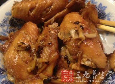 豆豉蒸雞翅