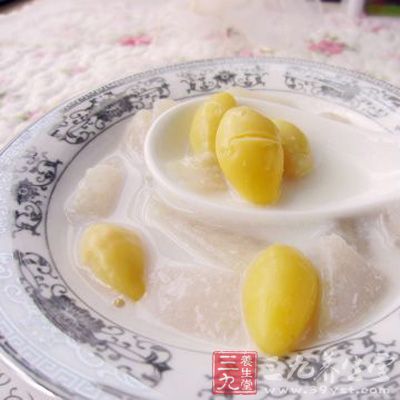 白果牛奶梨湯