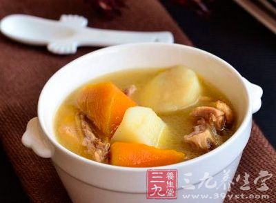 南瓜煲雞