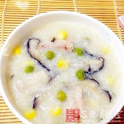 香菇玉米粥