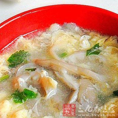 平菇蛋湯