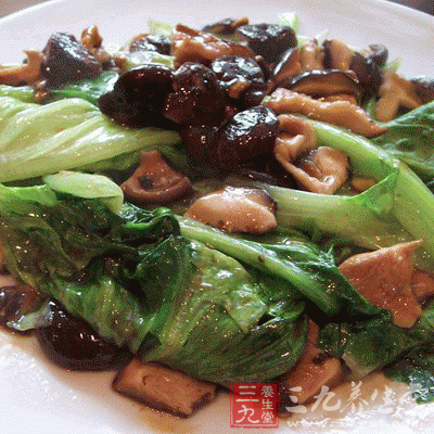 菜膽蚝油香菇