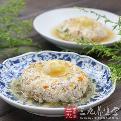 鹹蛋豆腐蒸肉餅