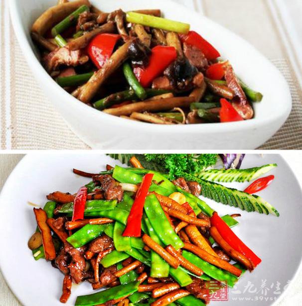 待鹹肉炒出香味