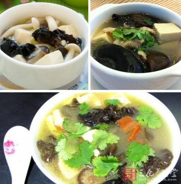 黑木耳豆腐湯 黑木耳豆腐湯