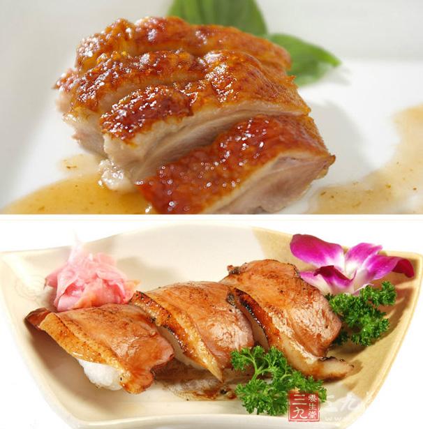 鴨肉性味甘寒