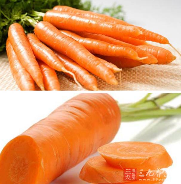 紅蘿卜內含有大量纖維素