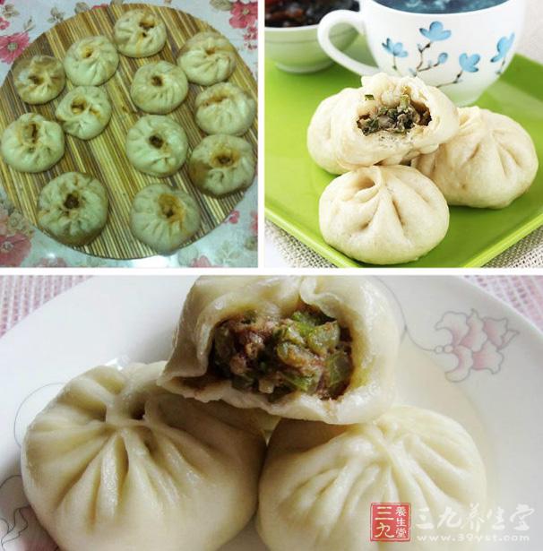 芹菜肉包子