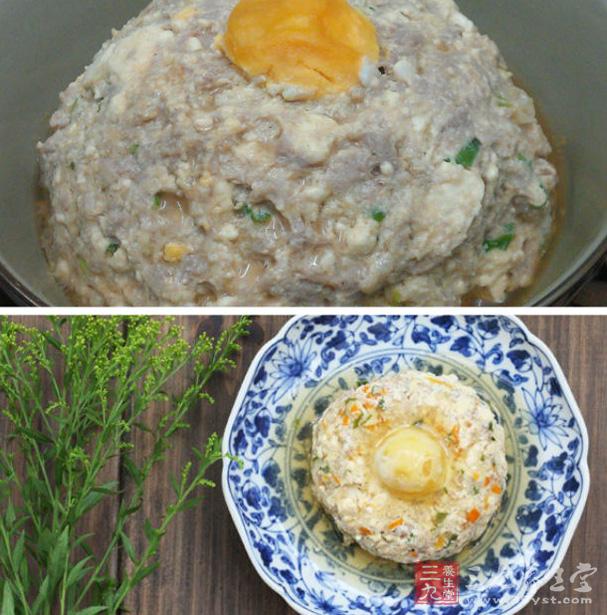 鹹蛋豆腐蒸肉餅 鹹蛋豆腐蒸肉餅