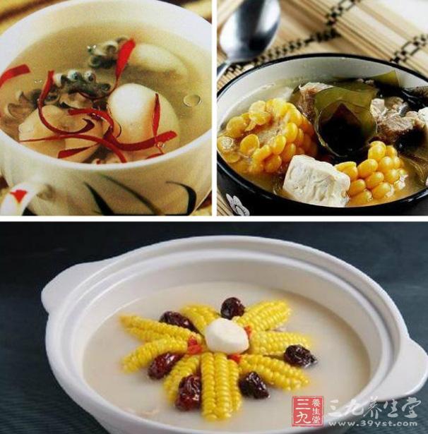 玉米海帶墨魚仔湯