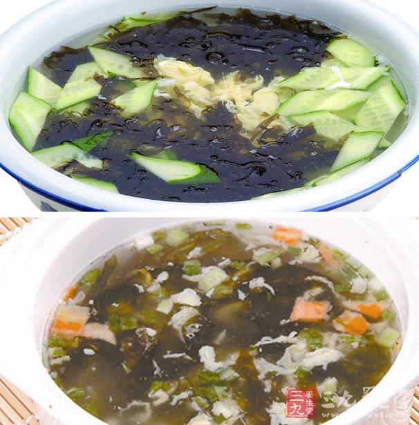 黃瓜雞蛋紫菜湯
