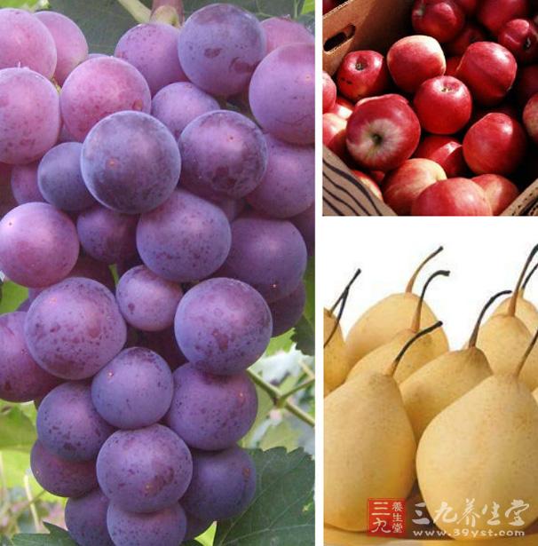 秋季常吃橘、柚、葡萄、柿子、梨、蘋果、棗、香蕉、山楂、草莓等。 秋季常吃橘、柚、葡萄、柿子、梨、蘋果、棗、香蕉、山楂、草莓等。