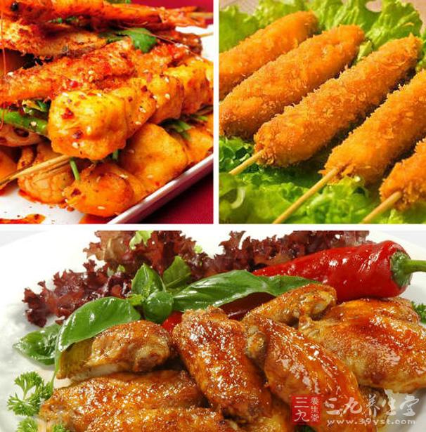 炸雞腿、炸鹌鹑等煎炸的清淡食物,秋季食用後難以消化,容易積於腸胃之內。加之脾胃功能較弱,食用清淡煎炸的食物會加重體內積滯之熱,不利於人體適應秋季蓋曙的特性。 炸雞腿、炸鹌鹑等煎炸的清淡食物,秋季食用後難以消化,容易積於腸胃之內。加之脾胃功能較弱,食用清淡煎炸的食物會加重體內積滯之熱,不利於人體適應秋季蓋曙的特性。