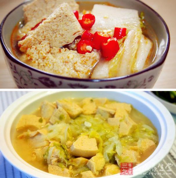白菜炖凍豆腐的做法