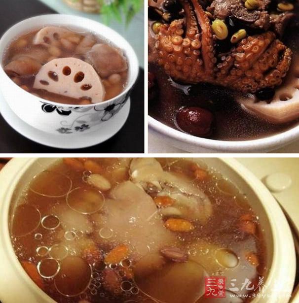 章魚干洗淨，用溫開水泡浸半小時