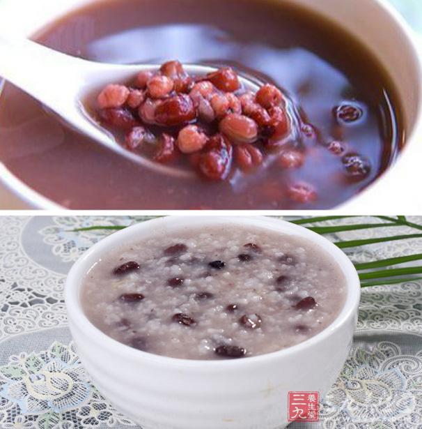 紅豆150克，粳米100克，鹽5克