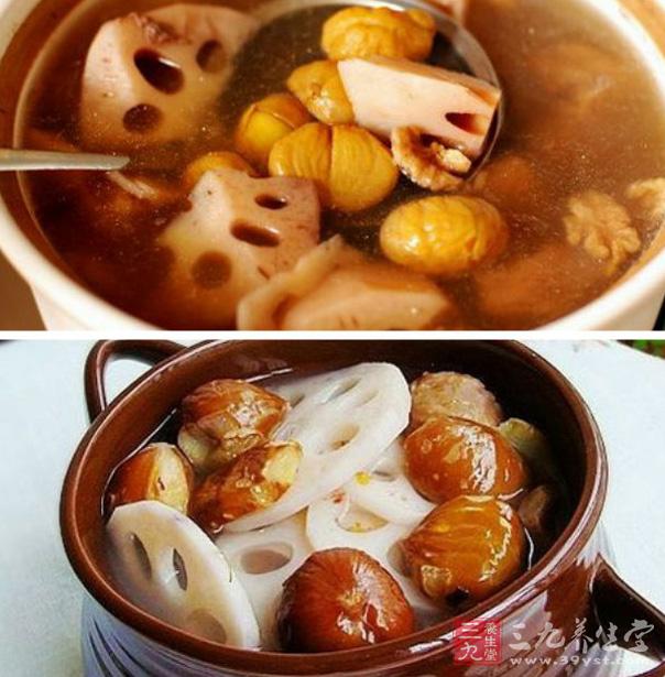 核桃栗子蓮藕湯