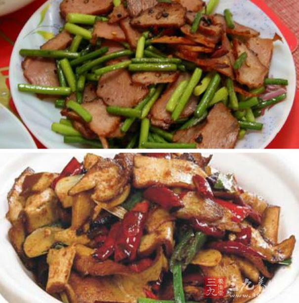健脾開胃臘肉豆干蒜苗