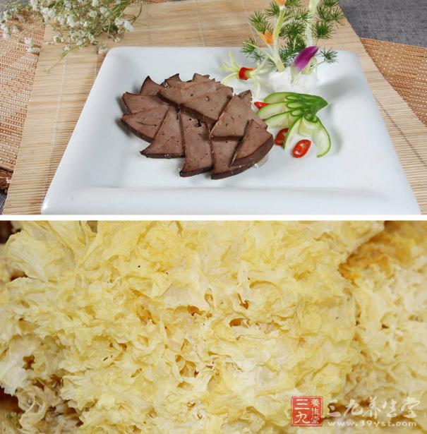 豬肝+銀耳=養肝，明目