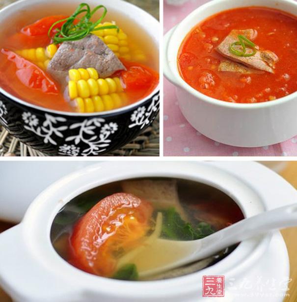 玉米番茄豬肝湯