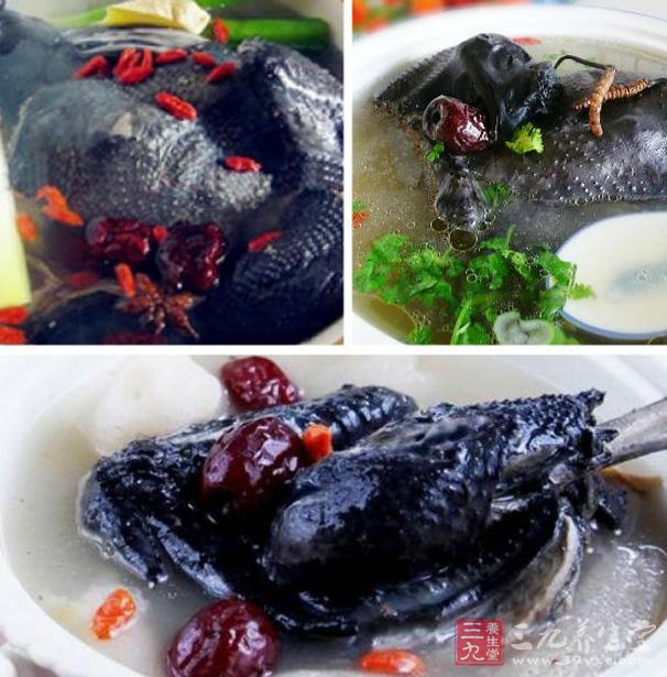 本湯菜以烏雞與中醫名方“四物湯”去川芎加知母、地骨皮而成。 本湯菜以烏雞與中醫名方“四物湯”去川芎加知母、地骨皮而成。