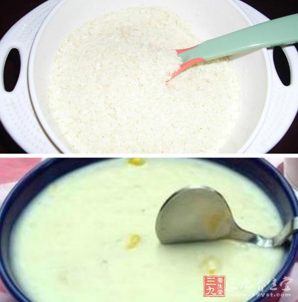 首選是有多種維生素和礦物質強化的營養米粉