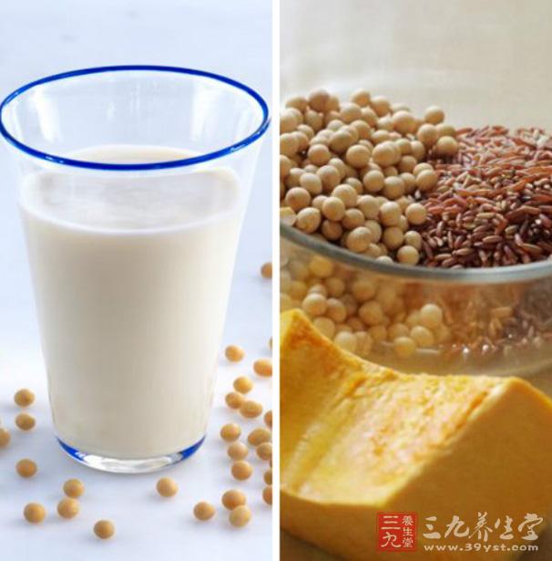 南瓜紅米豆漿