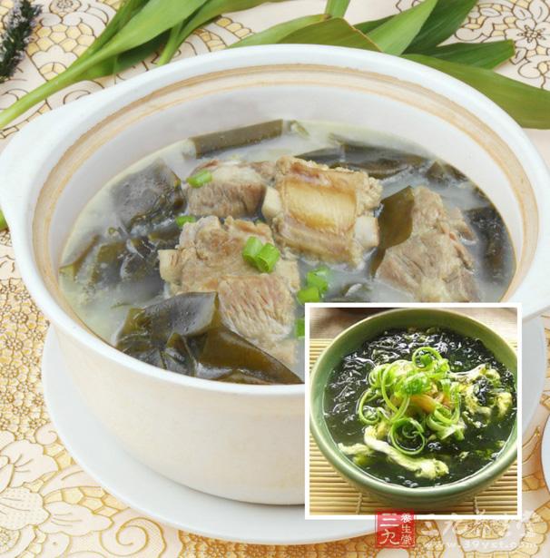 海帶肉絲蛋湯