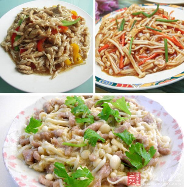 金針菇炒肉絲