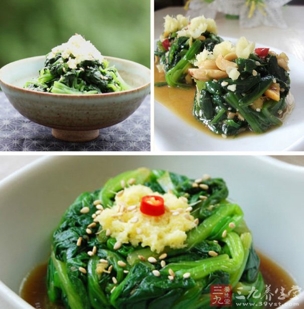 溫拌姜汁菠菜