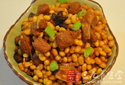 黃豆煮豬排骨