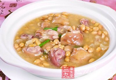 黃豆和豬蹄能為女人補充大量的蛋白質