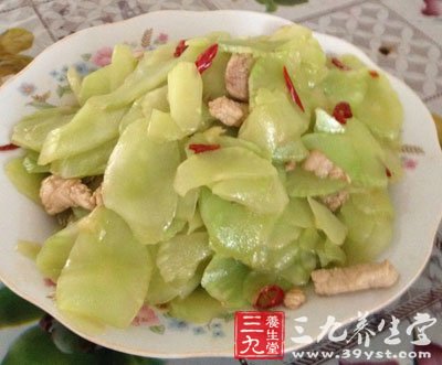 莴筍炒肉片可作為妊娠期糖尿病人的午餐