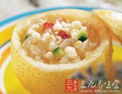 雪梨薏米羹的做法