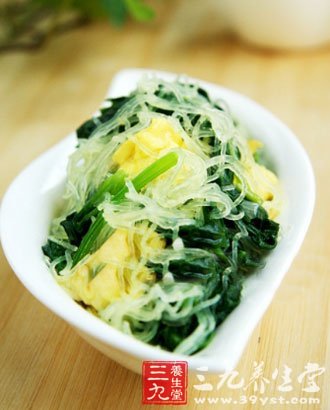 補血吃菠菜炒粉絲