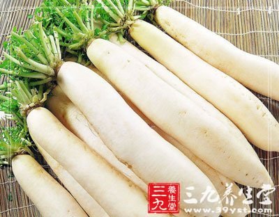 白蘿卜有很強的行氣功能