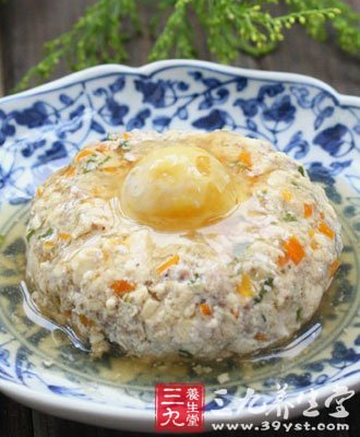 鹹蛋豆腐蒸肉餅的做法