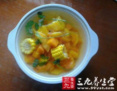 木瓜胡蘿卜玉米湯