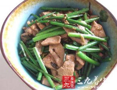 夏季減肥食譜有豬肝炒韭菜