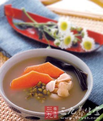 海帶木瓜百合湯