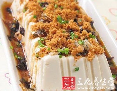 夏季養生食譜 涼拌肉松嫩豆腐