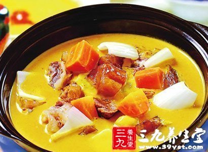 養生食譜咖喱雞絲羹