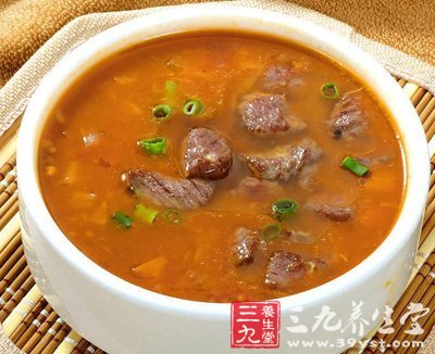 芥菜牛肉湯