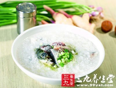 寒天雞蛋韭菜粥