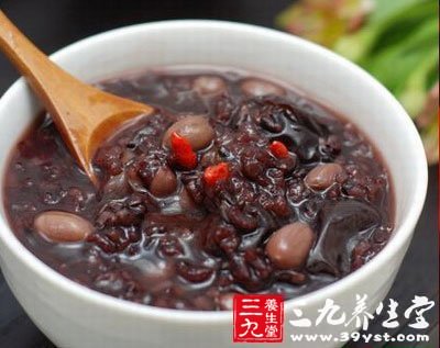 黑米桂花粥