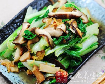 蝦皮炒小白菜