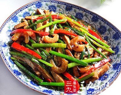 蝦皮油菜炒香干
