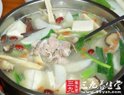 蘿卜炖羊肉原料