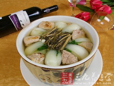 菜干豬肺湯
